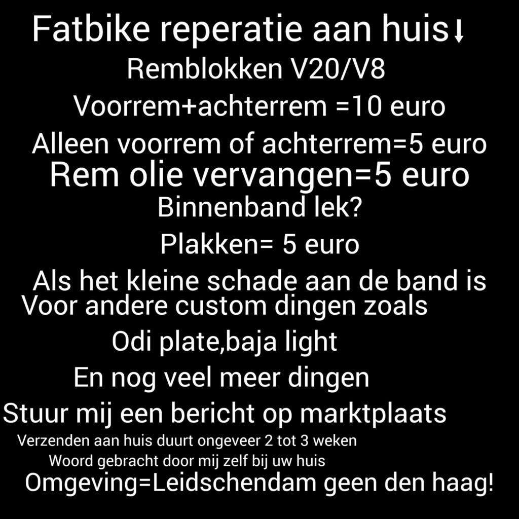 Fatbike Reparaties omgeving Leidschendam-Voorburg, Tickets en Kaartjes, Eén persoon, Kortingsbon