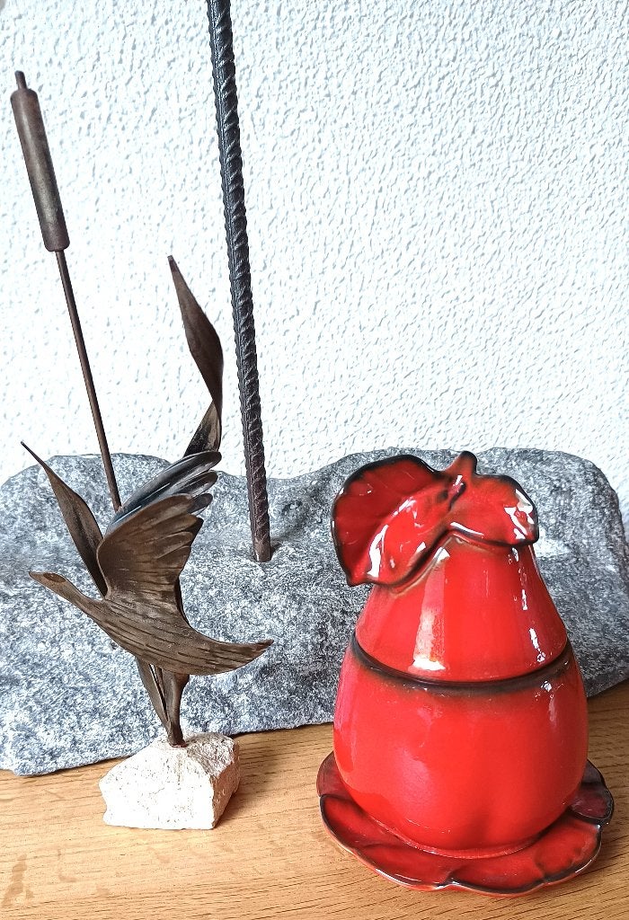''Vintage Goebel jampot peer- W-Germany Pop-Art keramiek 74s, Ophalen of Verzenden