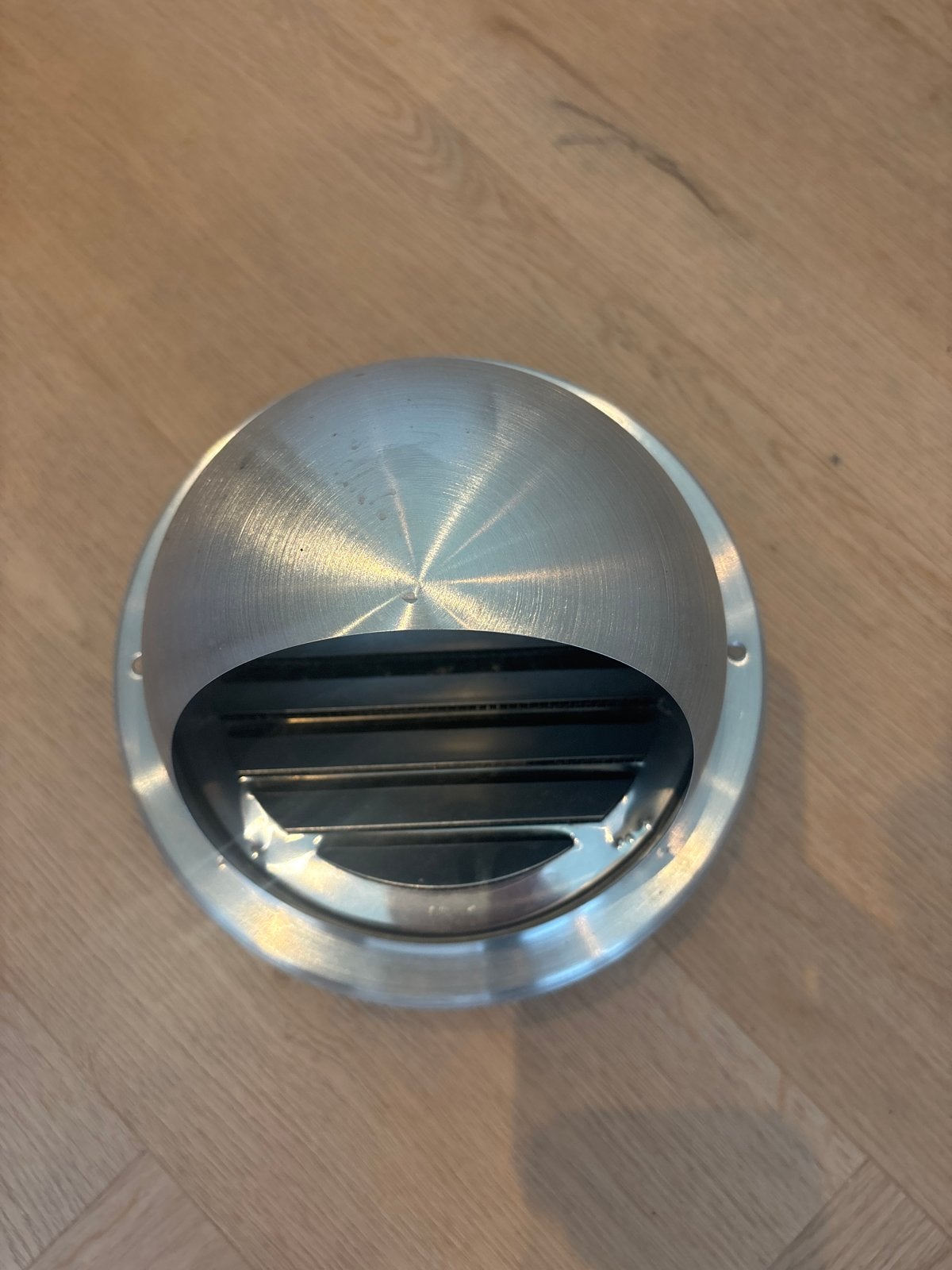 Ventilatierooster bolrooster RVS, Ophalen, Zo goed als nieuw, Ventilator en Afzuiger