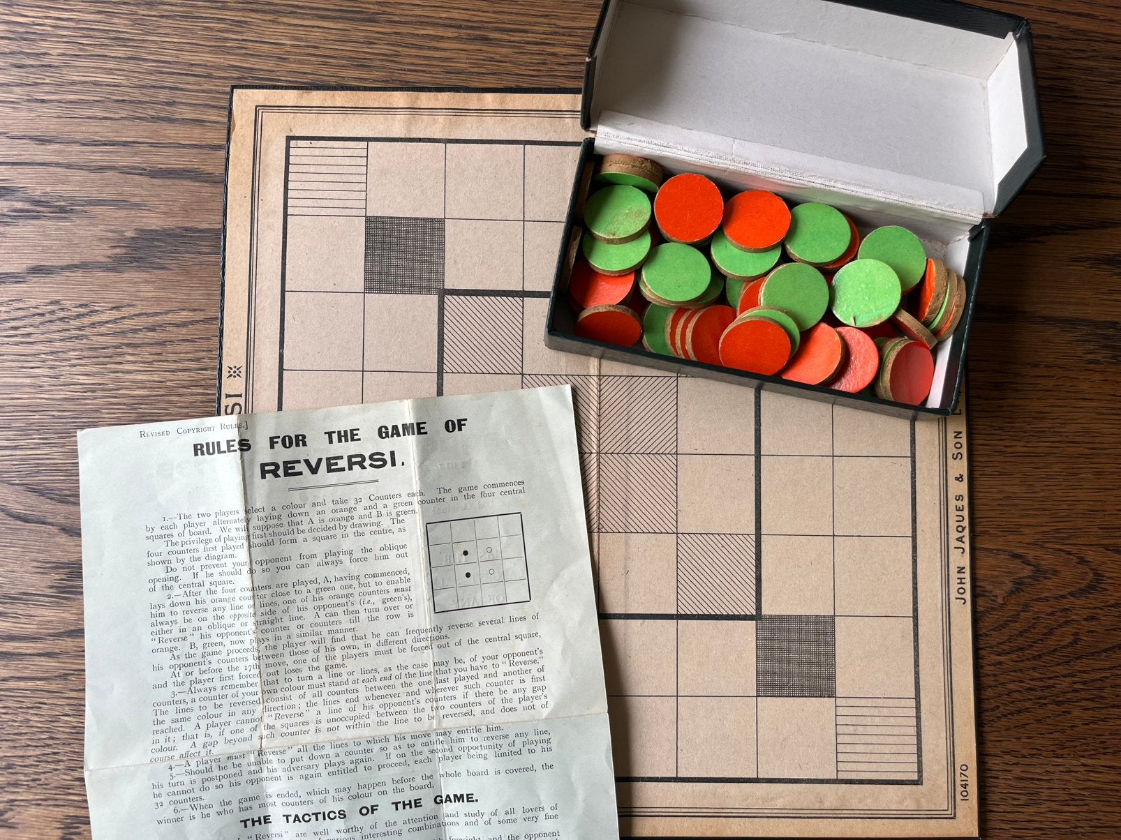 Reversi, bordspel, antieke versie, Antiek en Kunst, Ophalen of Verzenden