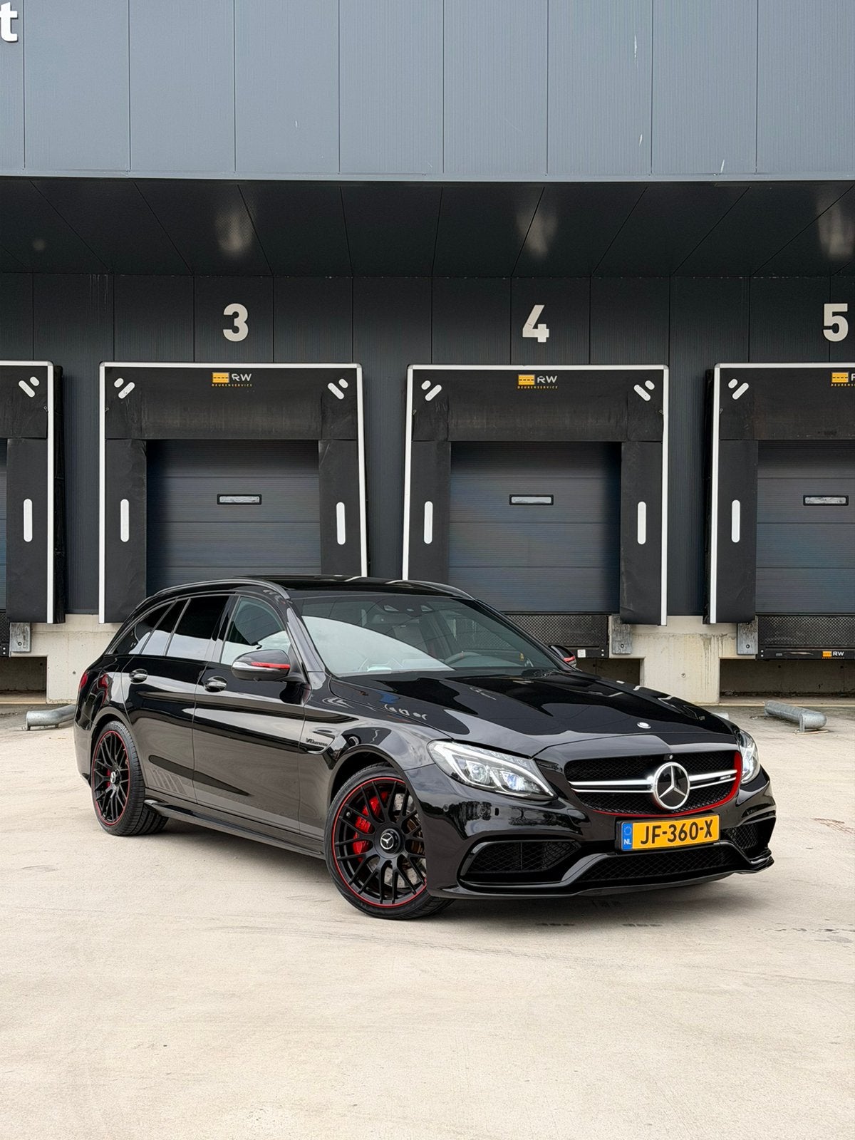 Mercedes AMG C63 S Estate Edition 1 / schaalstoelen/pano, Automaat, Achterwielaandrijving, Zwart, Leder