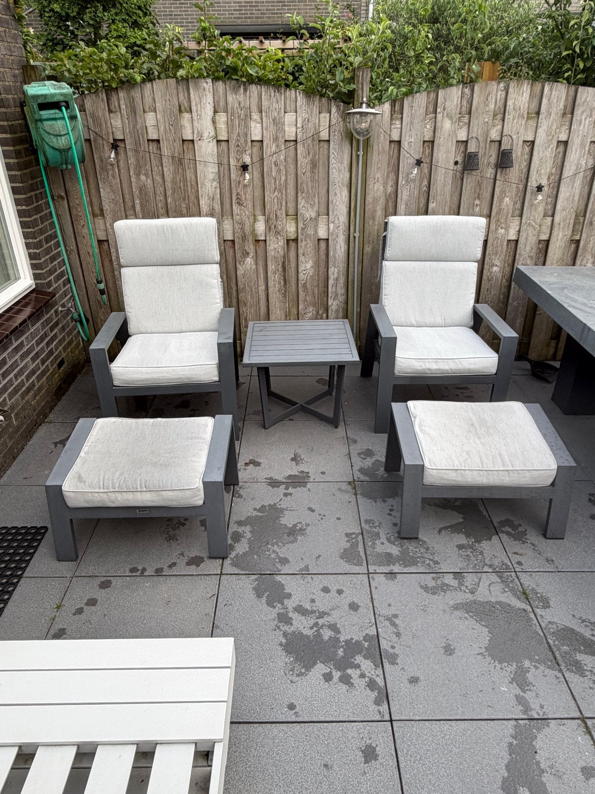 Luxe loungestoelen van Garden, verstelbaar met voetenbankjes, Ophalen, Gebruikt, Aluminium, Verstelbaar