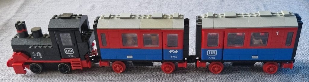 Lego 7715 Trein 4,5V uit 1985, Kinderen en Baby's, Speelgoed | Duplo en Lego, Gebruikt, Lego, Compleet, Ophalen of Verzenden