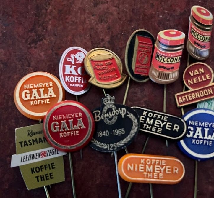 18 speldjes koffie thee chocolade kwatta gala moccona mokage, Ophalen of Verzenden, Zo goed als nieuw, Overige onderwerpen