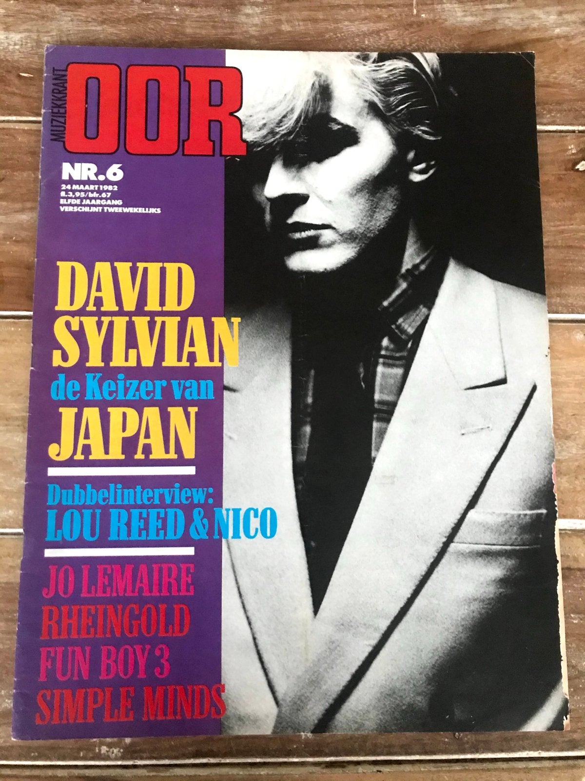 Muziekkrant OOR 1982 SIMPLE MINDS Rheingold JAPAN Lou Reed, Ophalen of Verzenden, Zo goed als nieuw, Muziek, Film of Tv