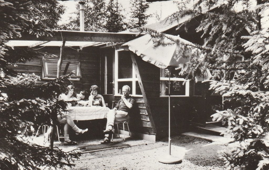 Laag Soeren   Camping de Jutberg, Verzamelen, Ansichtkaarten | Nederland, Ophalen of Verzenden, 1940 tot 1960, Gelopen, Gelderland