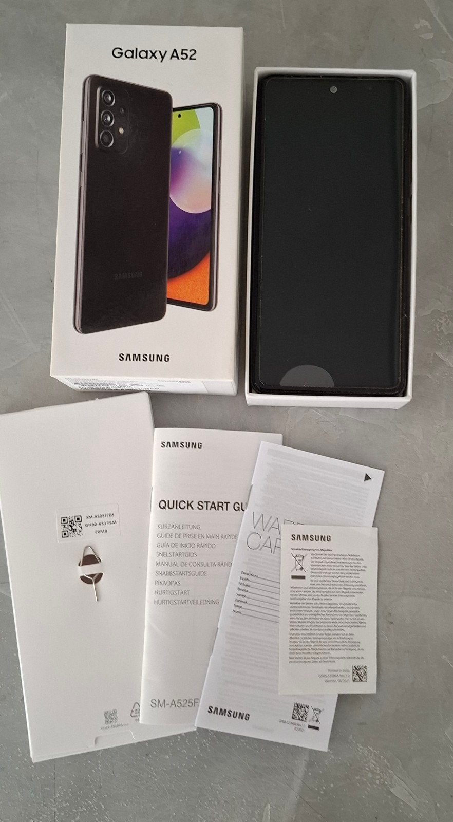 Samsung Galaxy A52 Dual Sim 128GB - Awesome Black, Zwart, Touchscreen, Ophalen of Verzenden, Zonder simlock