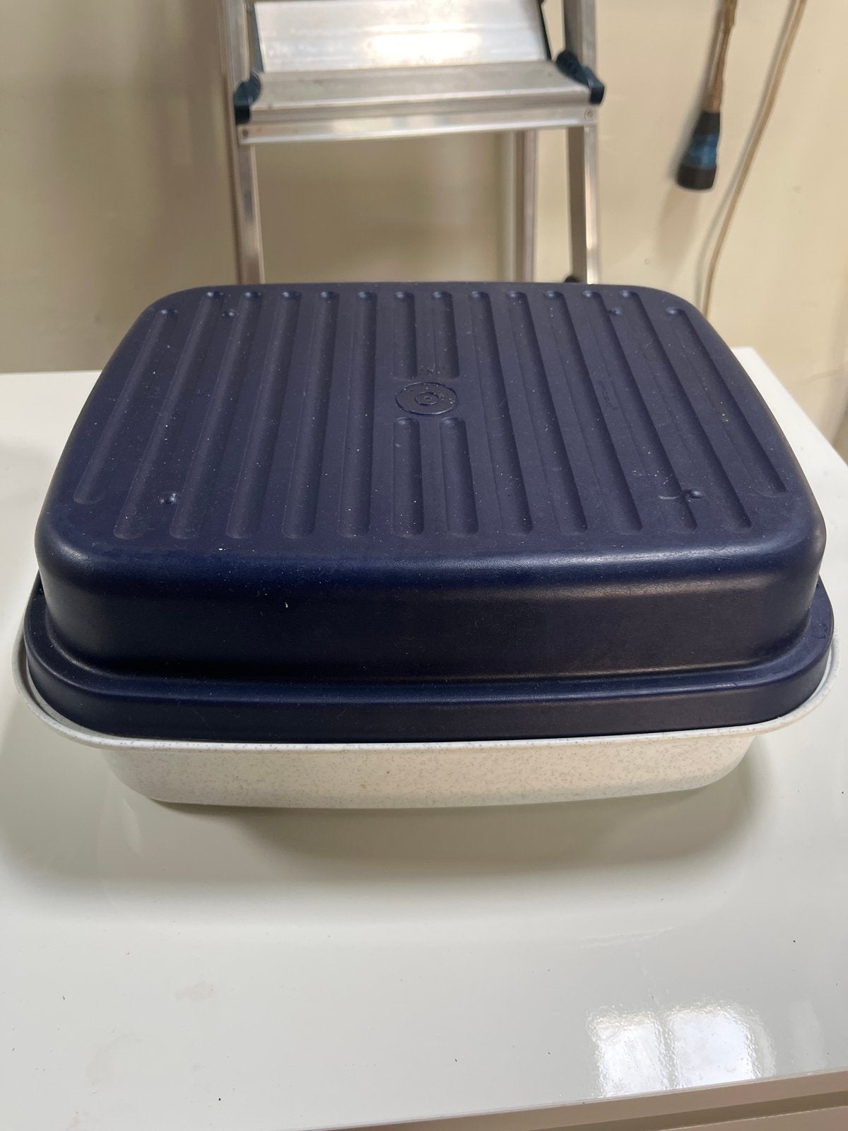 Tupperware UltraPro Ovenschaal - Ovenbestendig, Huis en Inrichting, Keuken | Tupperware, Ophalen, Gebruikt, Schaal, Blauw