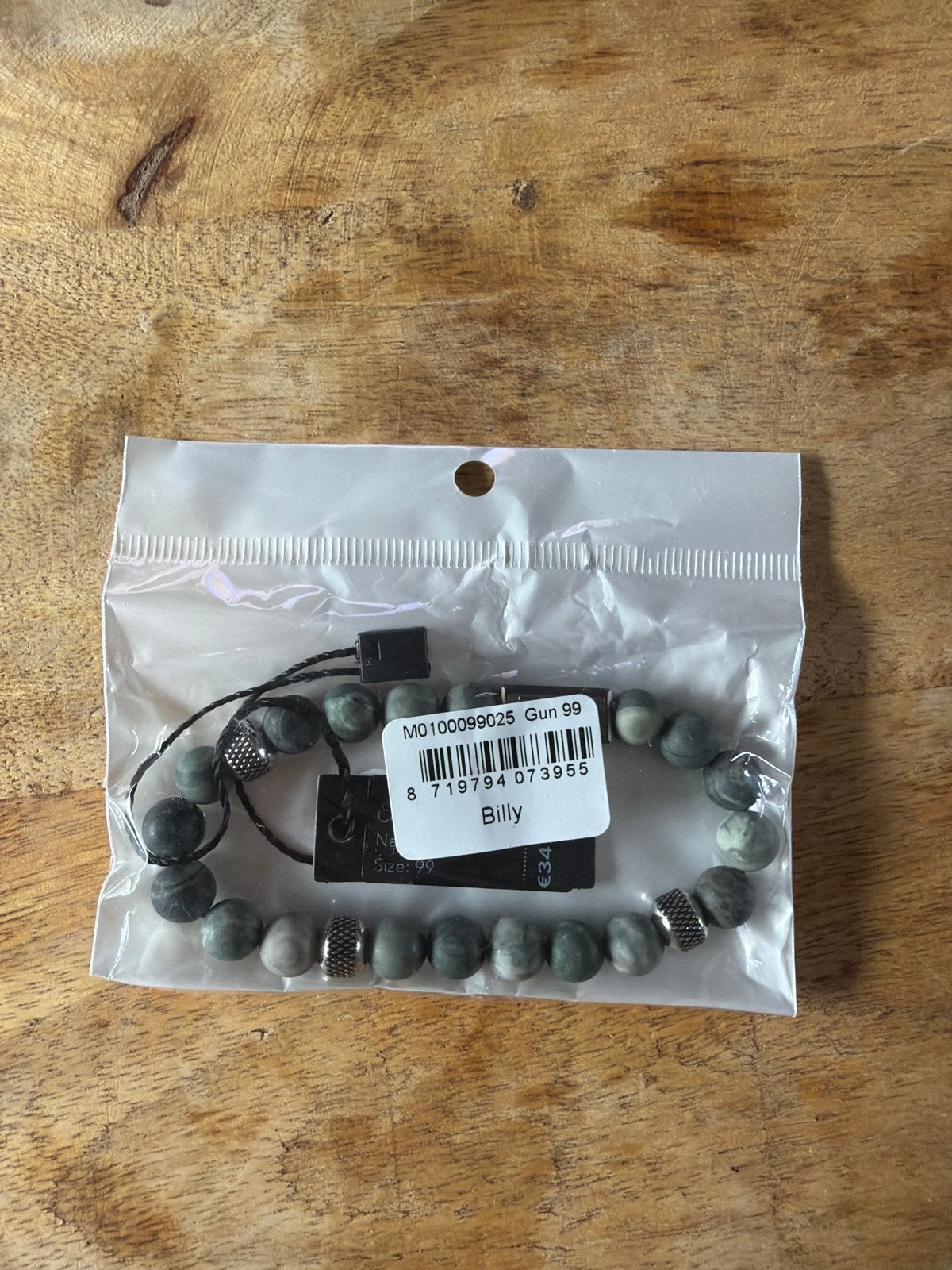 Ixxxi Billy Armband met Grijze Kralen, Sieraden, Tassen en Uiterlijk, Armbanden, Overige materialen, Nieuw, Ophalen of Verzenden