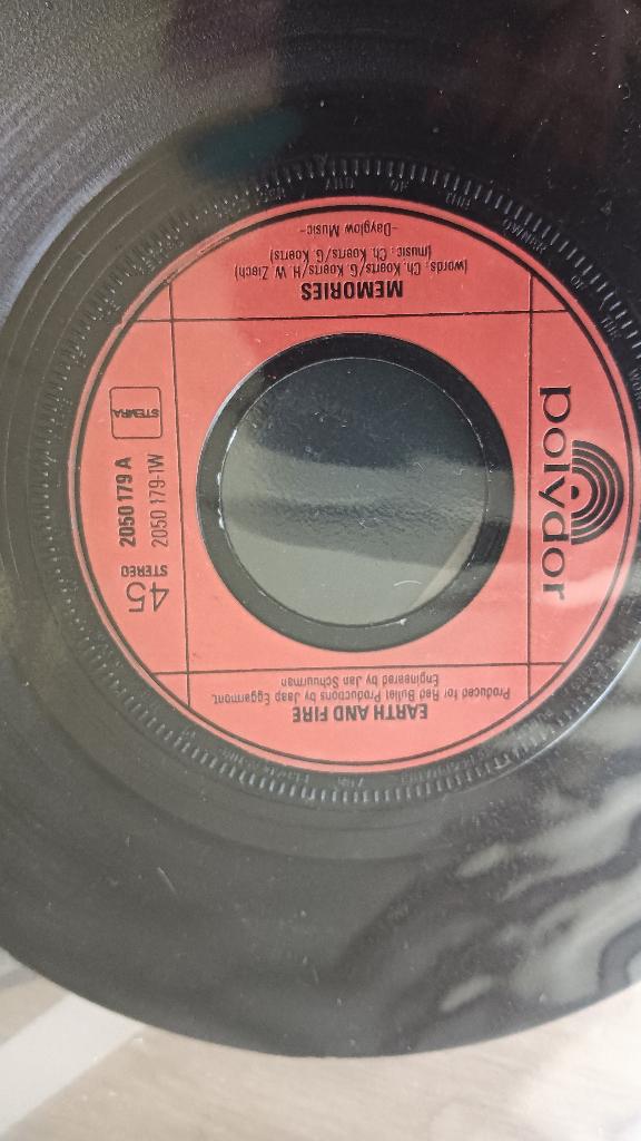 Single Earth and Fire, Ophalen, Gebruikt, 10 inch, Pop
