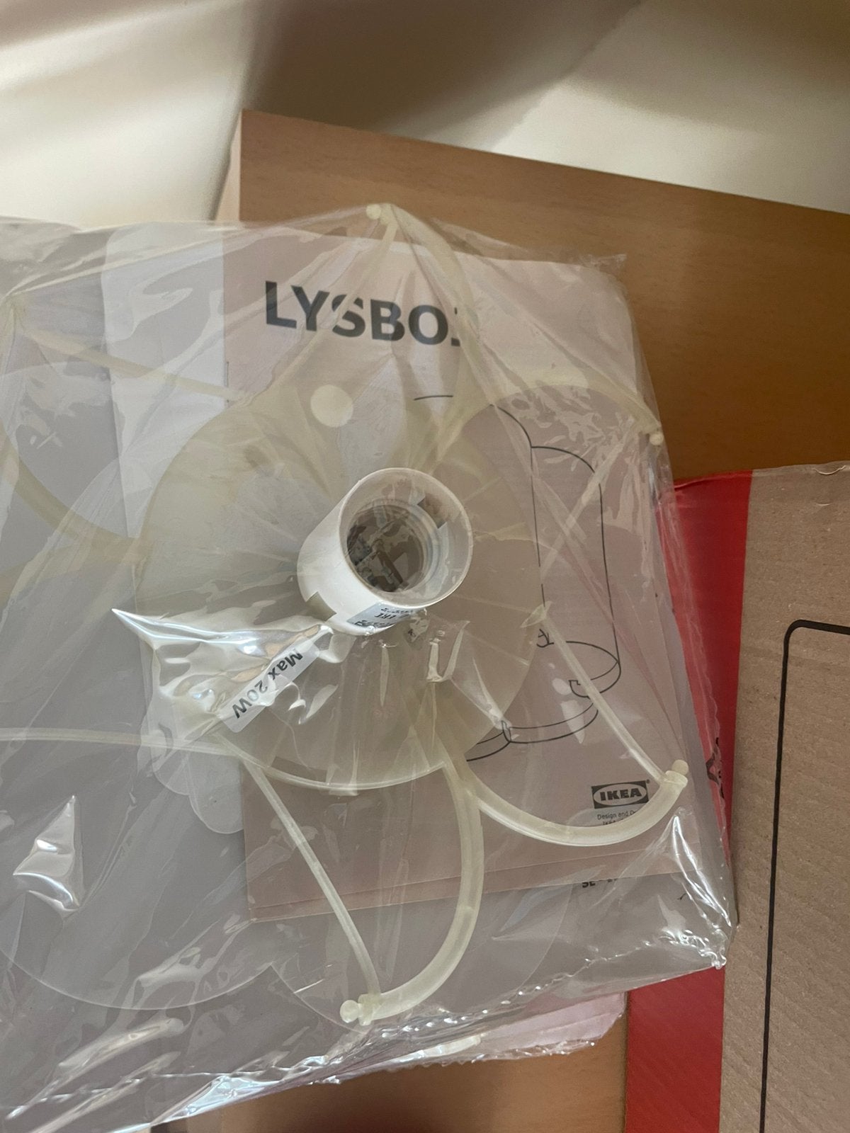 7 stuks IKEA Lysbo plafondlamp, Kunststof, E14 (klein), Nieuw, Ophalen of Verzenden
