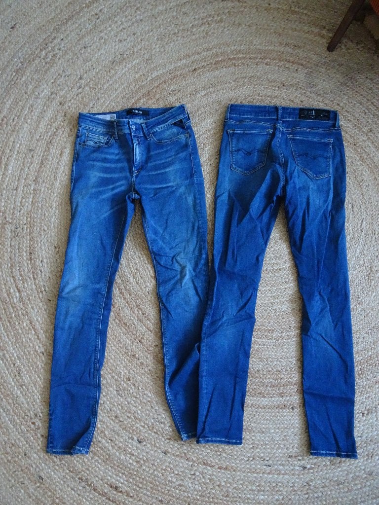REPLAY LUZIEN jeans spijkerbroek maat 27 L32, Ophalen of Verzenden, Zo goed als nieuw, Blauw, W27 (confectie 34) of kleiner