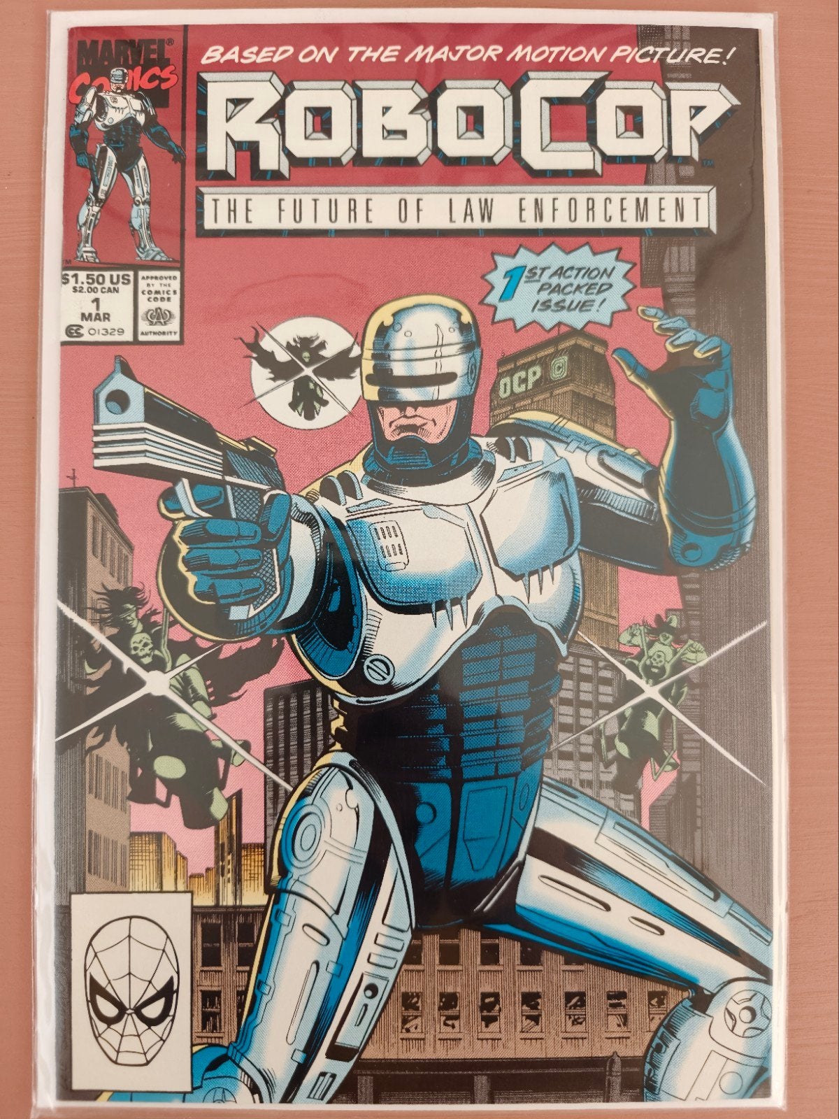 Robocop #1 (1990), Eén comic, Amerika, Marvel Comics, Ophalen of Verzenden