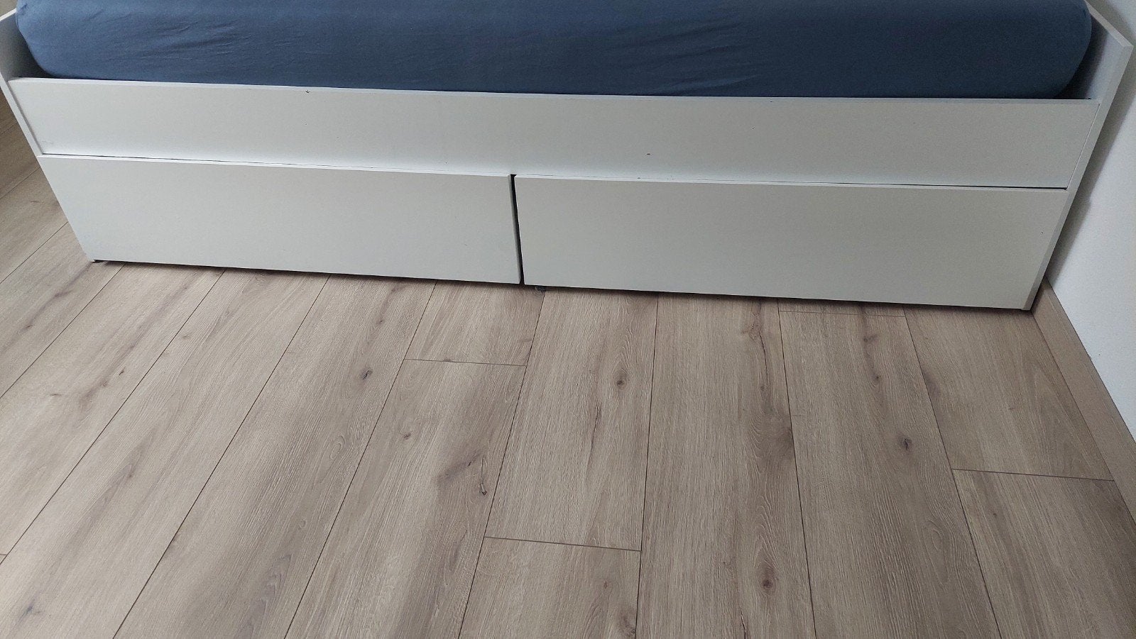 2x IKEA MALM Bedlades Wit, Ophalen, Overige materialen, Eenpersoons, Wit