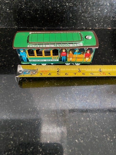 Vintage windup blik tram San Francisco+ Railway treinset '60, Ophalen of Verzenden, Zo goed als nieuw