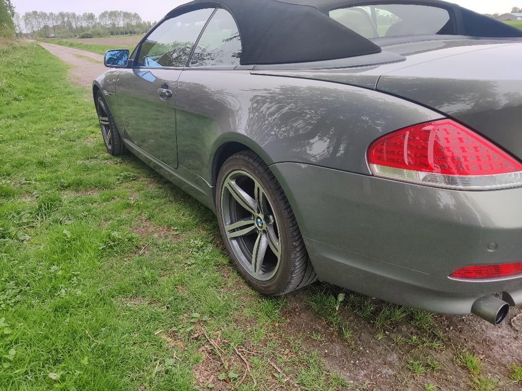 BMW 6-Serie 3.0 CI 630 Cabrio AUT 2006 Grijs, Auto's, Automaat, Achterwielaandrijving, Zwart, 4 stoelen