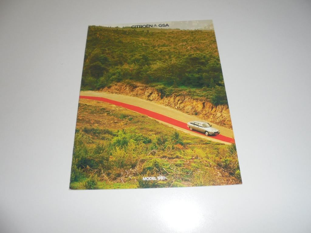 brochure Citroen GSA modellen 1980, Ophalen of Verzenden, Nieuw, Citroën