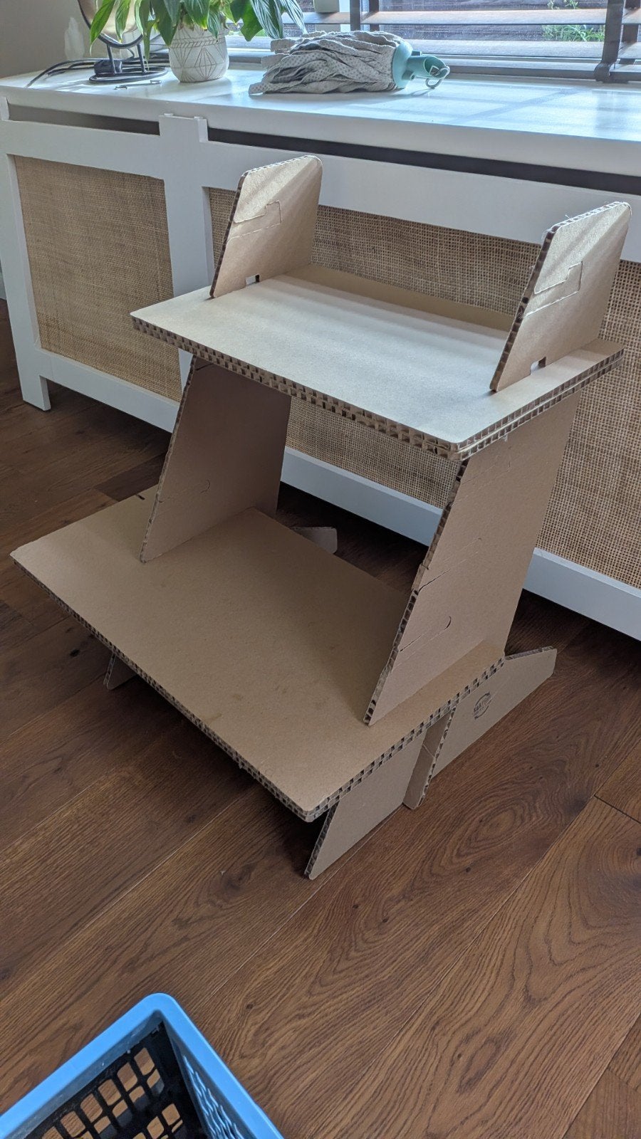 Sta bureau/Sta werkplek/Ergonomische in hoogte verstelbaar, Ophalen, Zo goed als nieuw, Karton