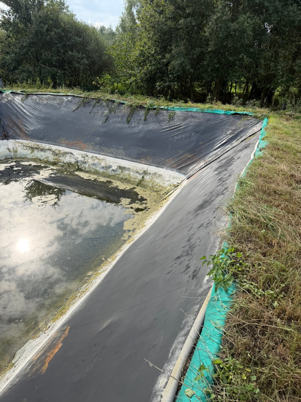 Vijverfolie, rubber folie, Ophalen, Gebruikt, 15 m² of meer, Folie