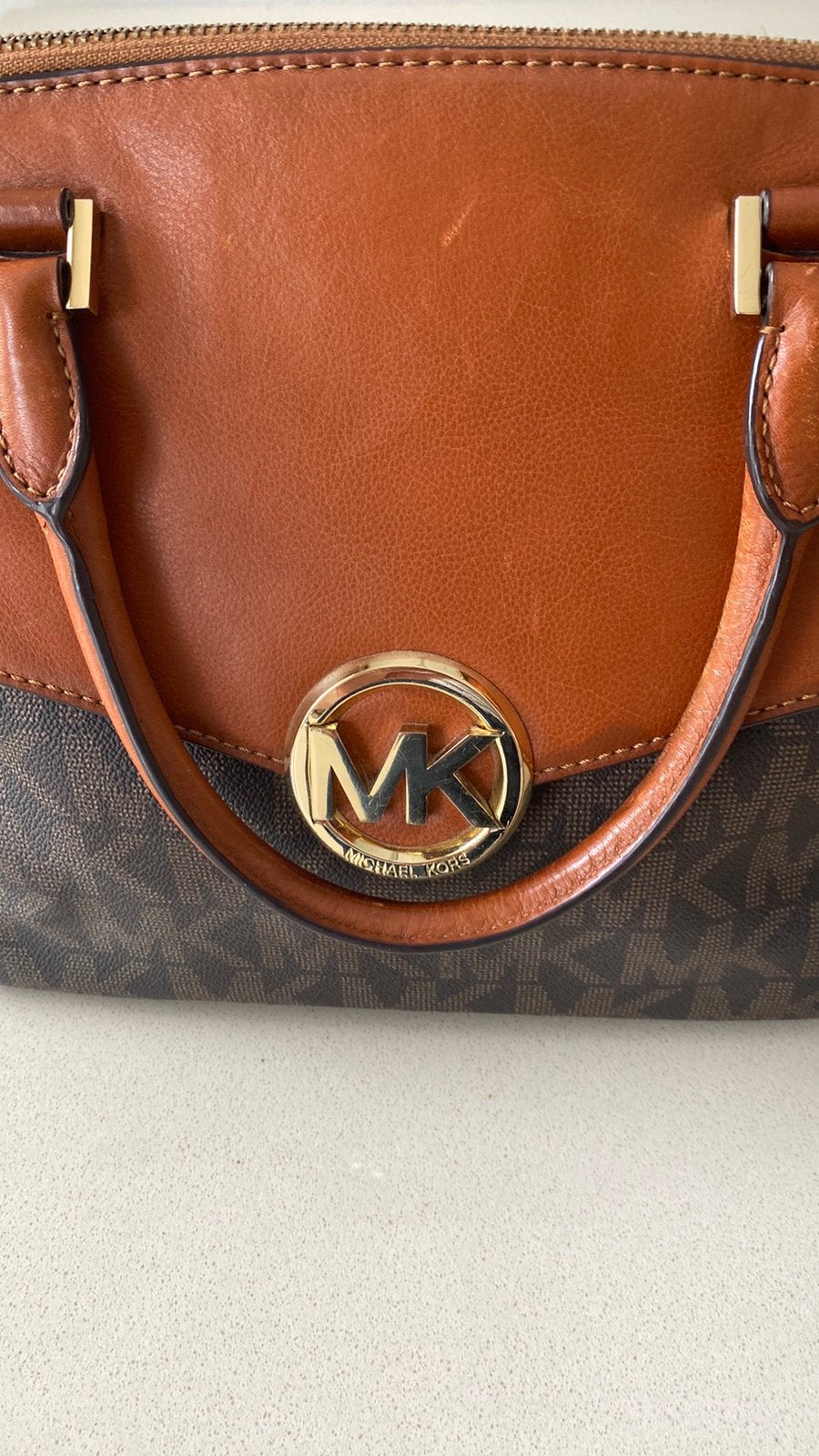 Michael Kors tas als nieuw !, Ophalen of Verzenden, Zo goed als nieuw, Bruin