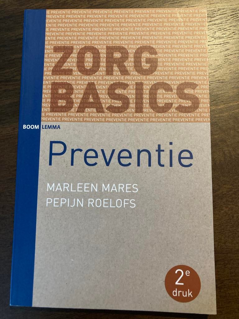 Preventie - Marleen Mares & Pepijn Roelofs (2e druk), Ophalen of Verzenden, Gamma, Zo goed als nieuw, HBO
