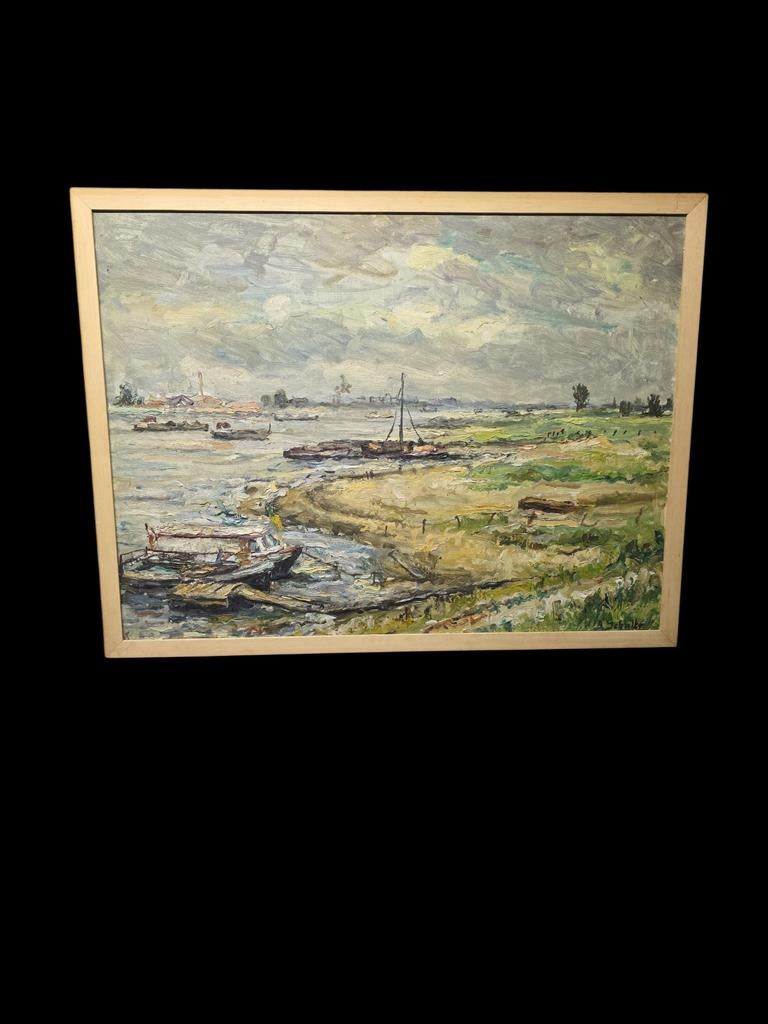 Schilderij  Marine. Gesigneerd, Ophalen of Verzenden