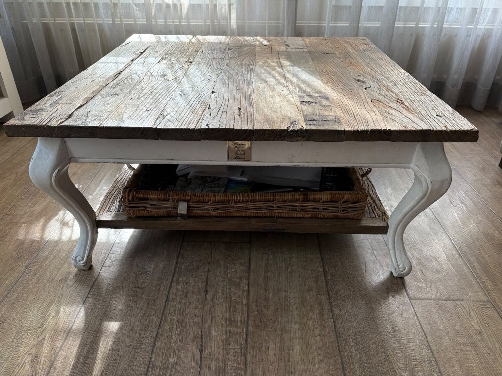 Riviera Maison salontafel, Ophalen, Gebruikt, 50 tot 100 cm, Vierkant