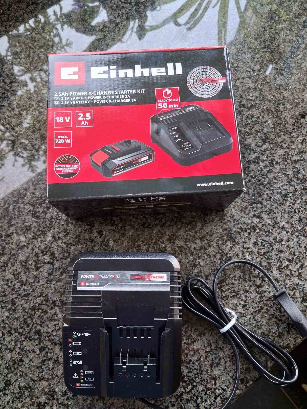 Nieuwe Einhell Power X-Change acculader 3A (zonder accu), Ophalen of Verzenden