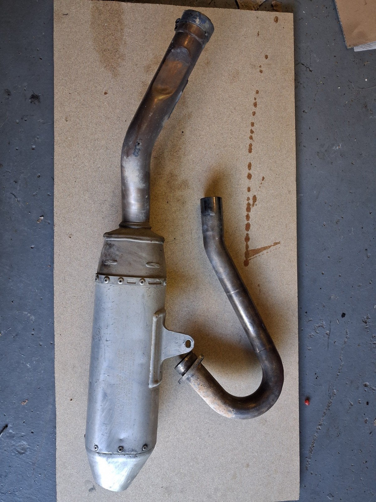 Honda CRF450R 2005 uitlaat + demper, Ophalen of Verzenden, Gebruikt