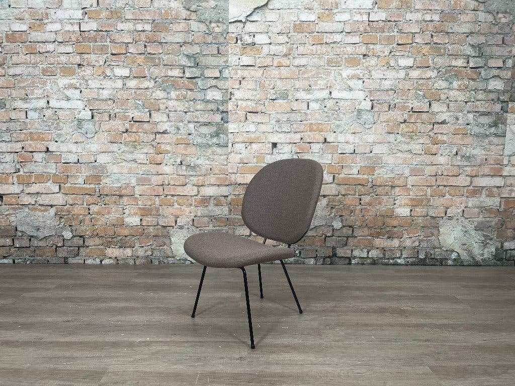 Gispen Kembo 301 Easy Chair – Bruingrijs  | W.H. Gispen, Ophalen, Minder dan 75 cm, Design, Zo goed als nieuw