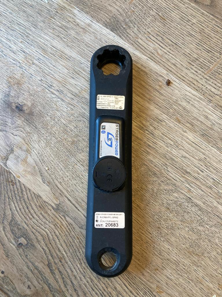 Stages Hollowgram Powermeter crank 175mm, Gebruikt, Aluminium, Racefiets, Ophalen