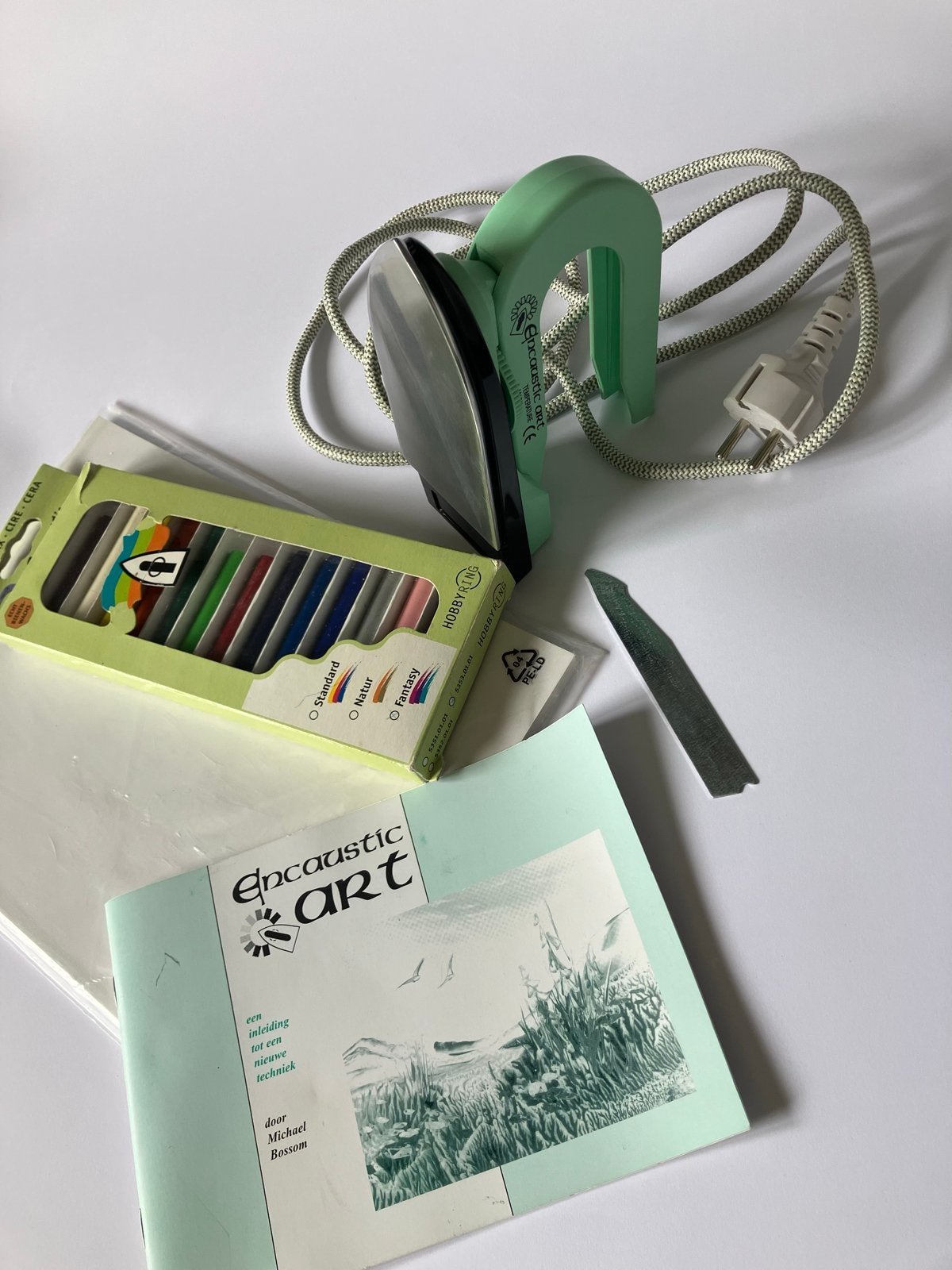 Encaustic Art set - Compleet pakket voor wasschilderen, Ophalen of Verzenden, Zo goed als nieuw, Overige typen