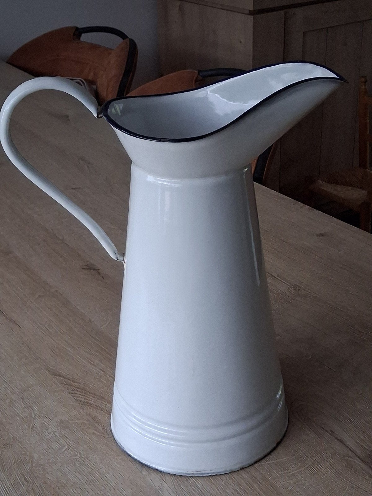emaille kan, Antiek en Kunst, Ophalen