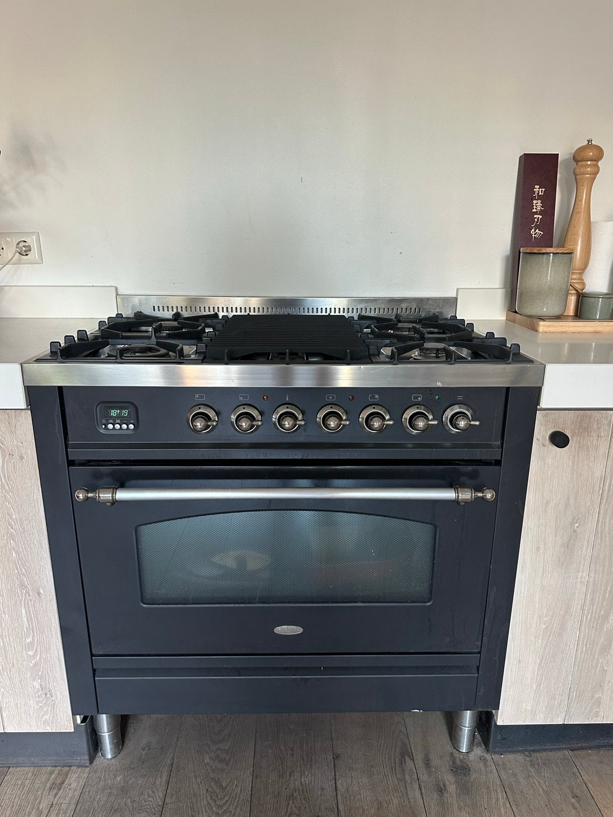 Boretti Fornuis met Gas Kookplaat en Oven - Gebruikt, Ophalen, Gebruikt, 60 cm of meer, Grill