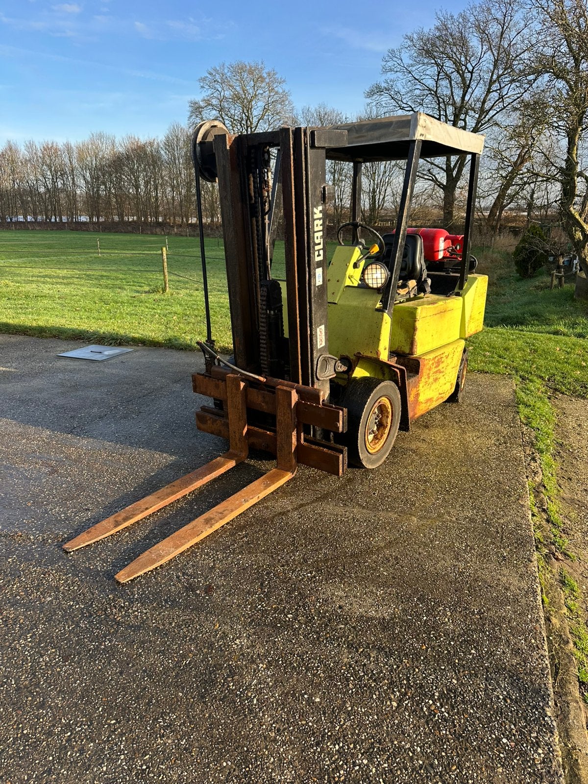 Clark gpm25 gas heftruck, Ophalen of Verzenden, LPG, Heftruck