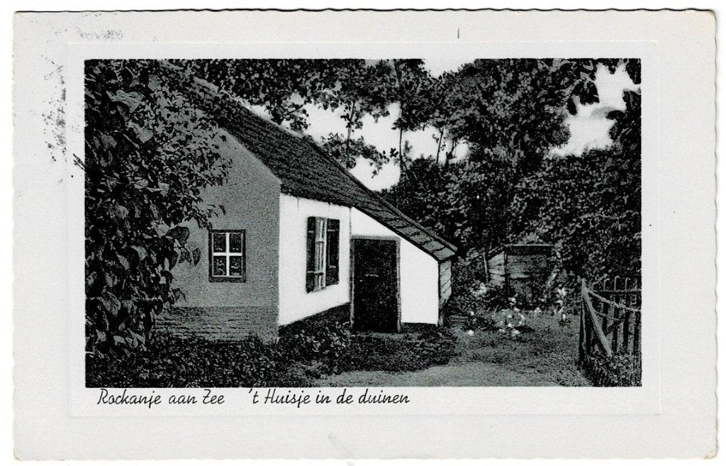 Rockanje, 't Huisje in de duinen - 1937, Ophalen of Verzenden, 1920 tot 1940, Gelopen, Zuid-Holland