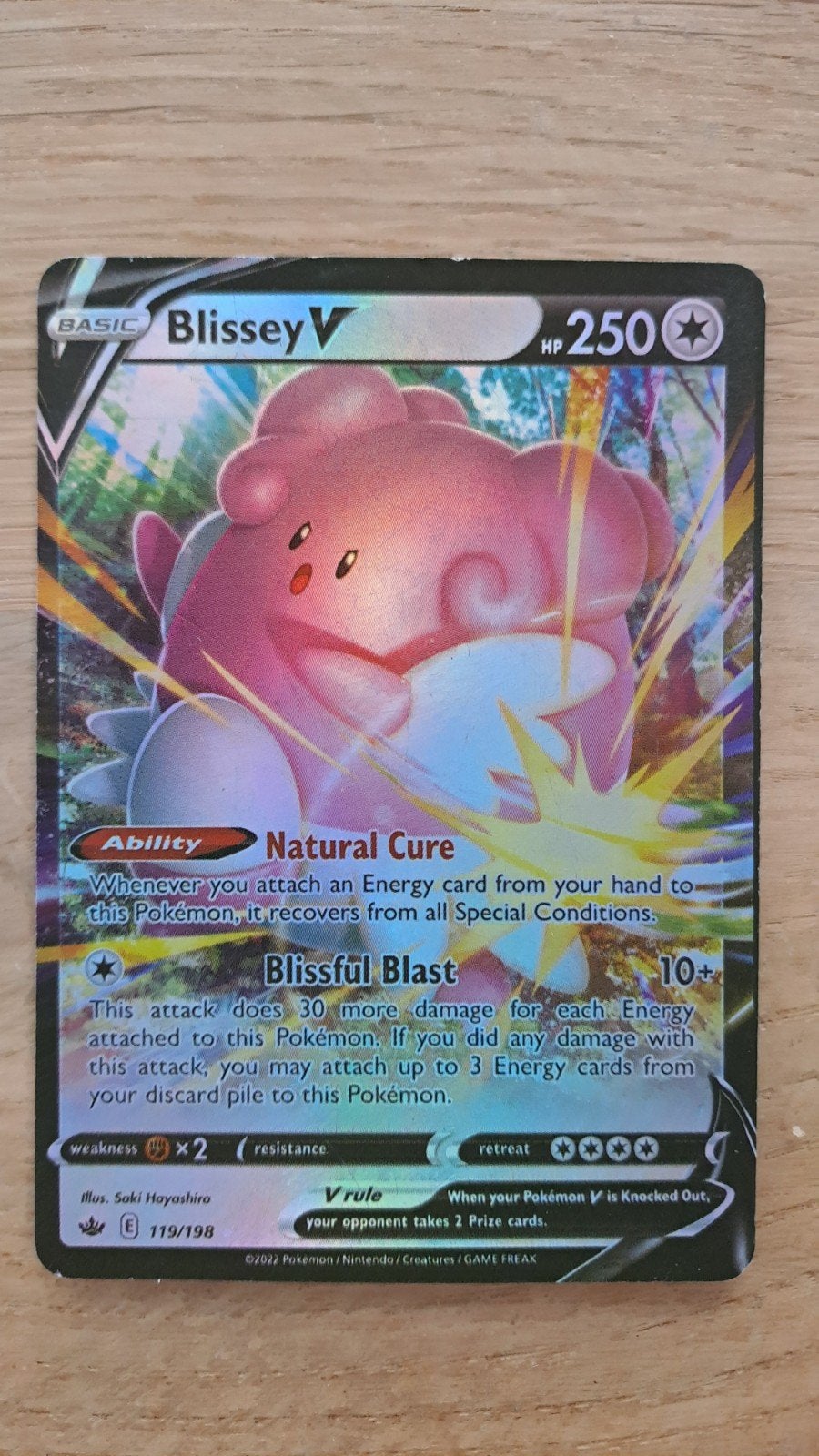 Blissey V Pokémon Kaart - 119/198 - Zo goed als nieuw, Hobby en Vrije tijd, Verzamelkaartspellen | Pokémon, Ophalen of Verzenden