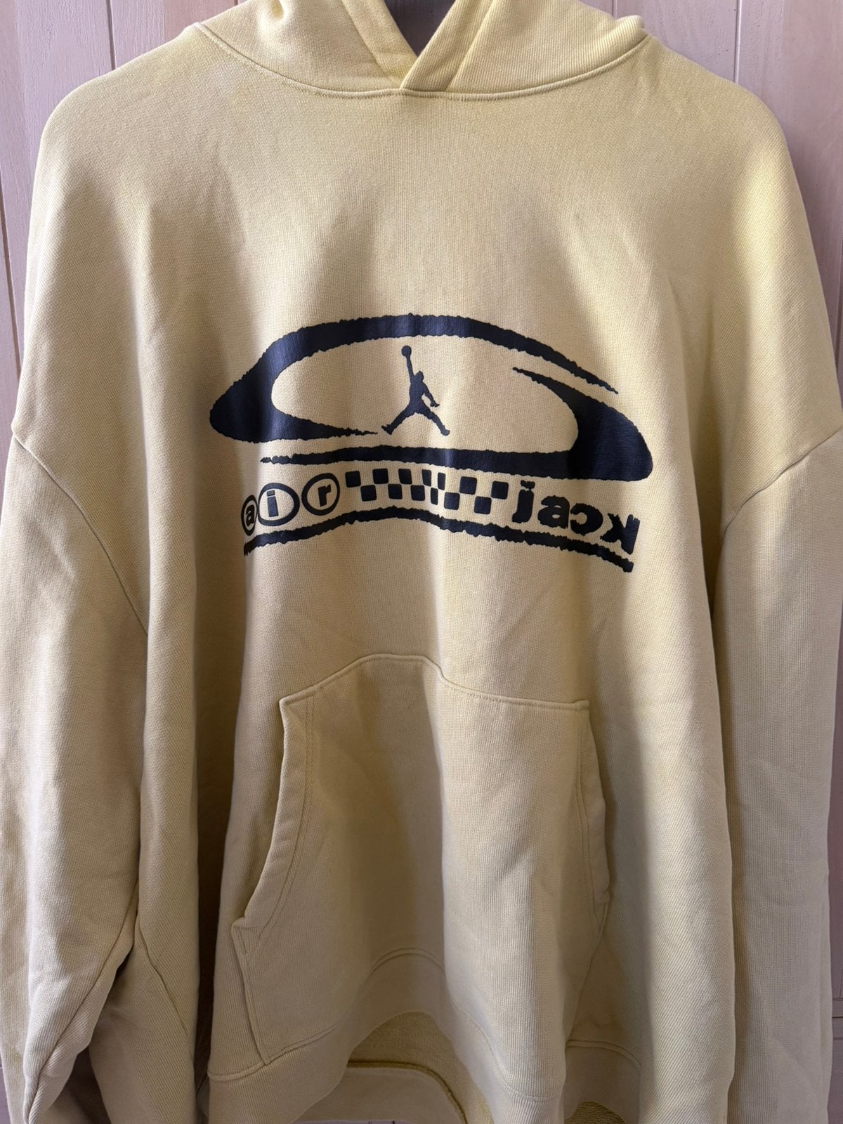 Air Jordan x Travis Scott Pullover Hoodie 'Celery' XL, Ophalen, Zo goed als nieuw, Maat 56/58 (XL)
