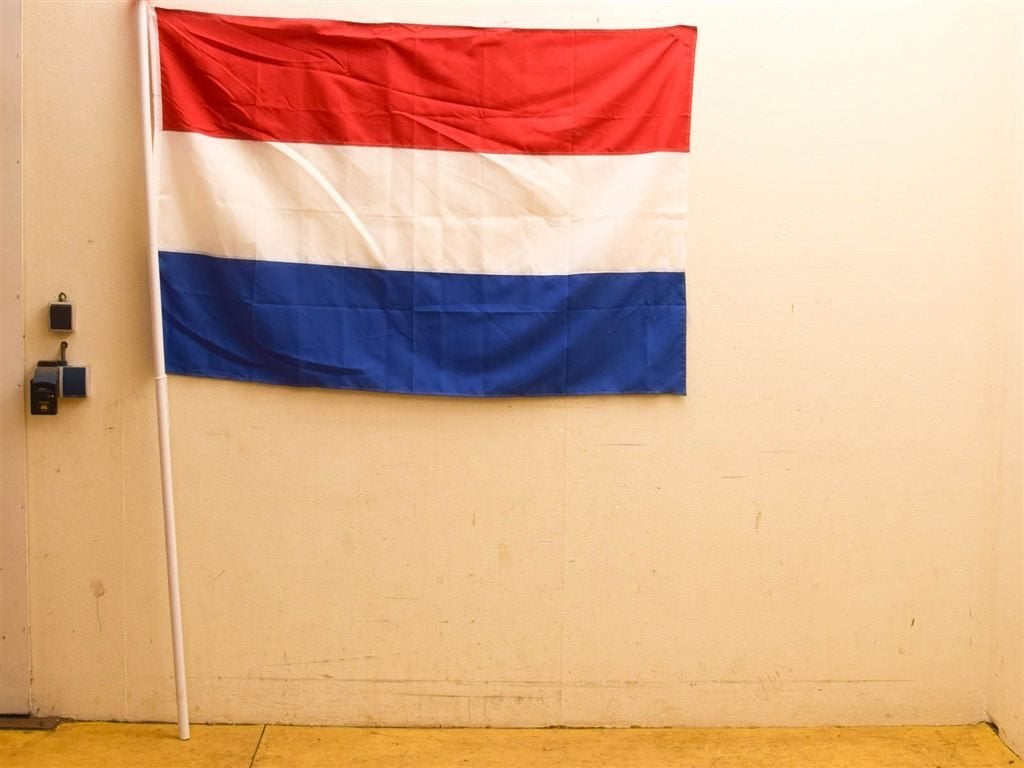 Nederlandse vlag met vlaggenstok 52007, Ophalen of Verzenden, Gebruikt
