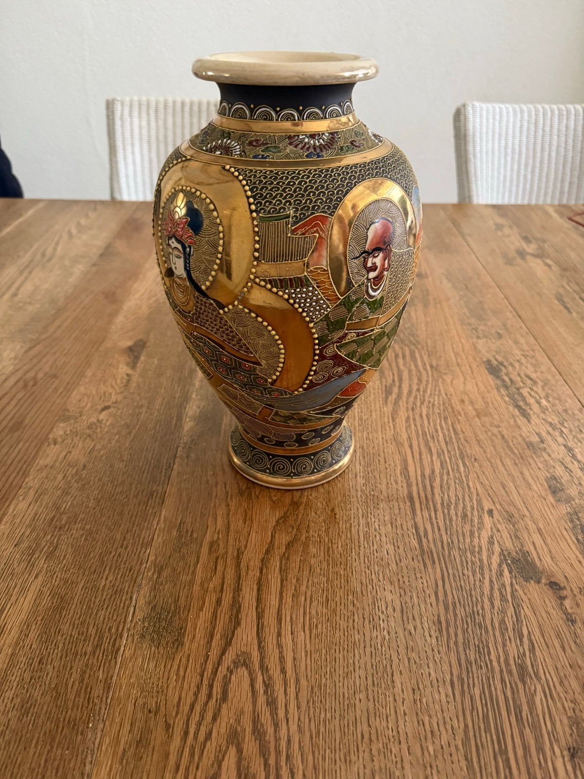 Antieke Japanse Satsuma Vaas, Ophalen of Verzenden
