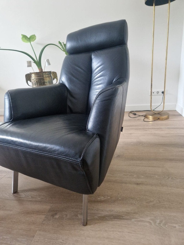Xooon lederen Fauteuil, Ophalen, Gebruikt, Minder dan 75 cm, Leer