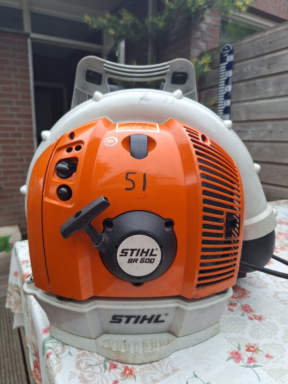 Stihl br500 bladblazer, Tuin en Terras, Bladblazers, Ruggedragen, Ophalen of Verzenden, Zo goed als nieuw, Stihl