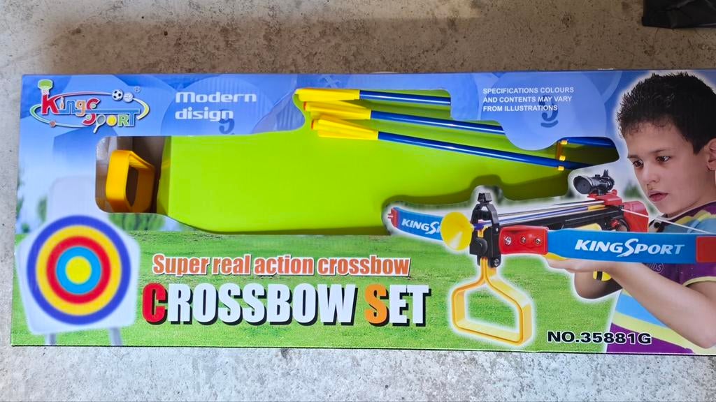 Kruisboog speelset met 3 pijlen, Ophalen of Verzenden, Nieuw