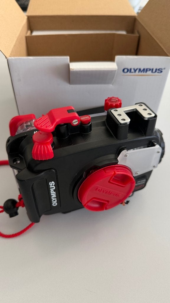 Olympus PT-058 onderwatercase voor TG-5, Ophalen, Olympus, Inclusief onderwaterhuis, Zo goed als nieuw