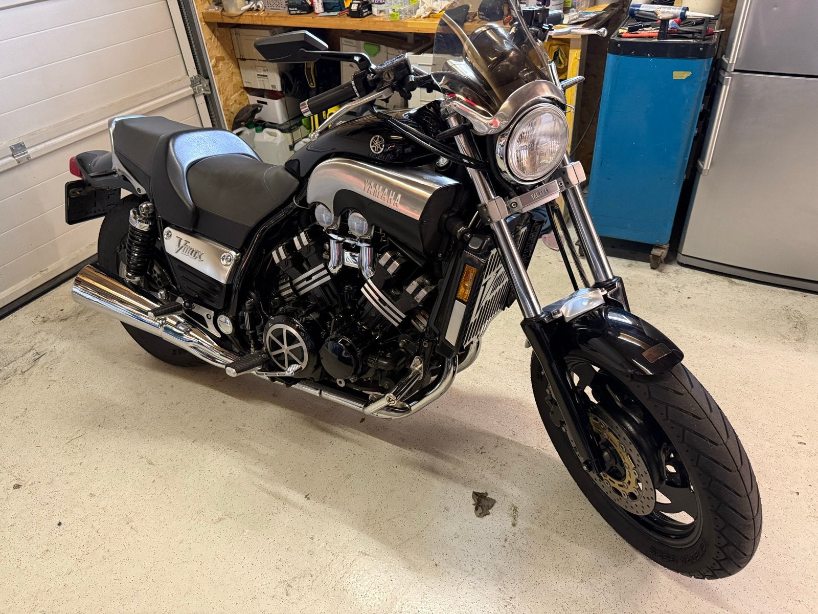 Yamaha V-Max 1200, Sportuitlaat, 4 cilinders, Motorrijbewijs A, Gebruikt