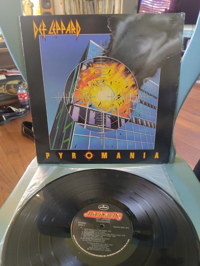 Def Leppard - Pyromania LP (1983) - Hardrock klassieker, Cd's en Dvd's, Vinyl | Rock, Gebruikt, Poprock, Originele persing, 12 inch