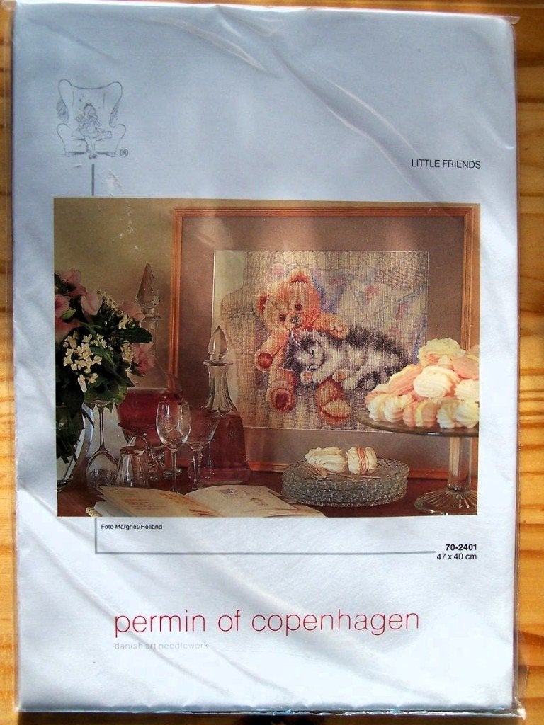 Borduurpakket Little Friends (40x47cm), Ophalen of Verzenden, Nieuw, Handborduren, Borduurpakket