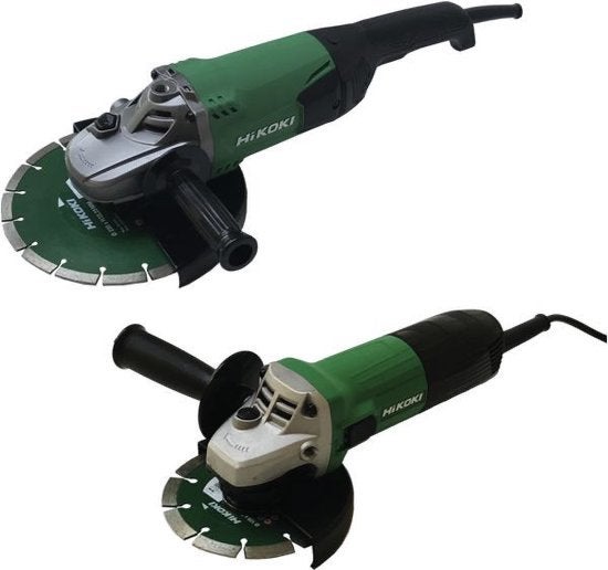 HiKOKI Haakse Slijpmachine met diamantblad te huur, Ophalen, Gebruikt, 700 tot 1000 watt, Haakse handslijpmachine