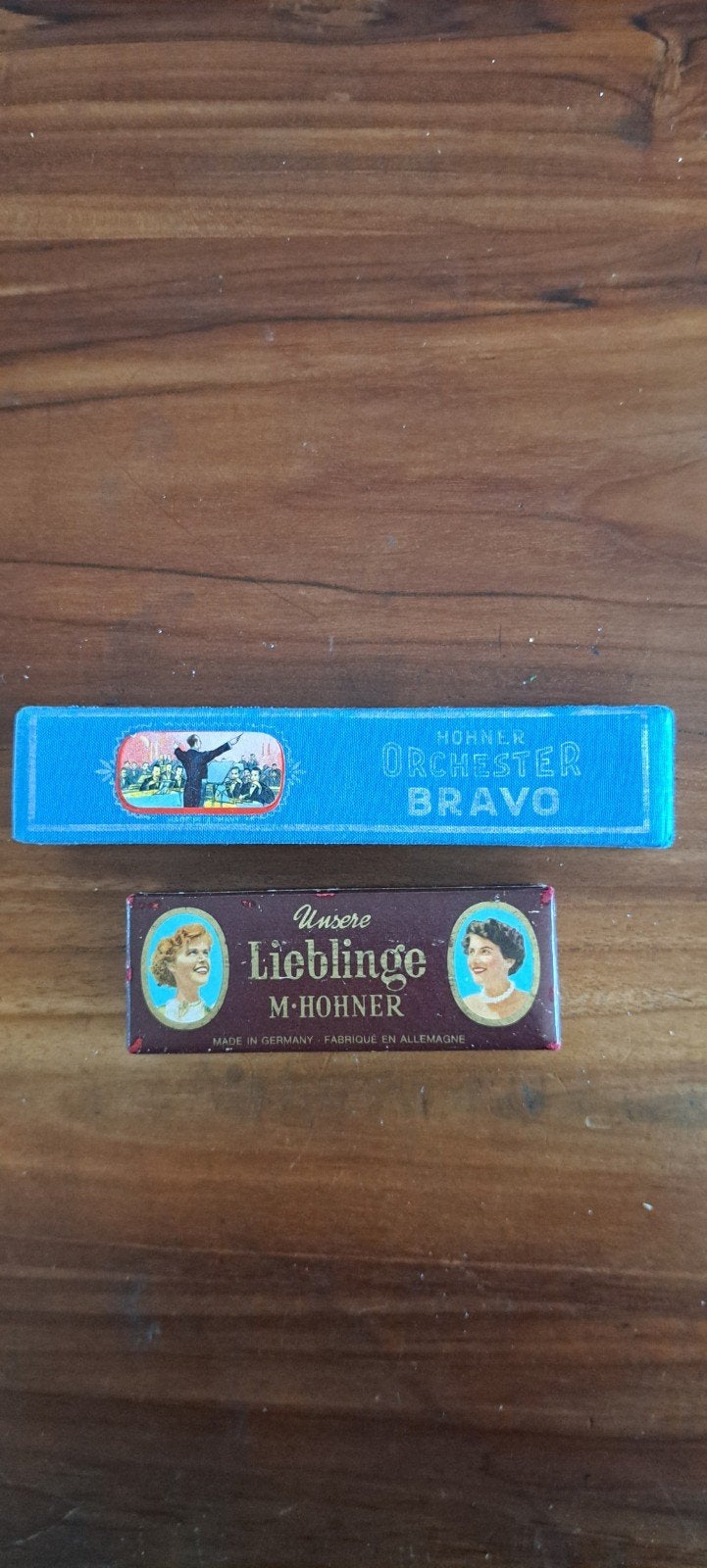 2 M.hohner mondharmonica, 1ORCHESTER Bravo en 1 Unsere Liebl, Ophalen of Verzenden, C-mondharmonica