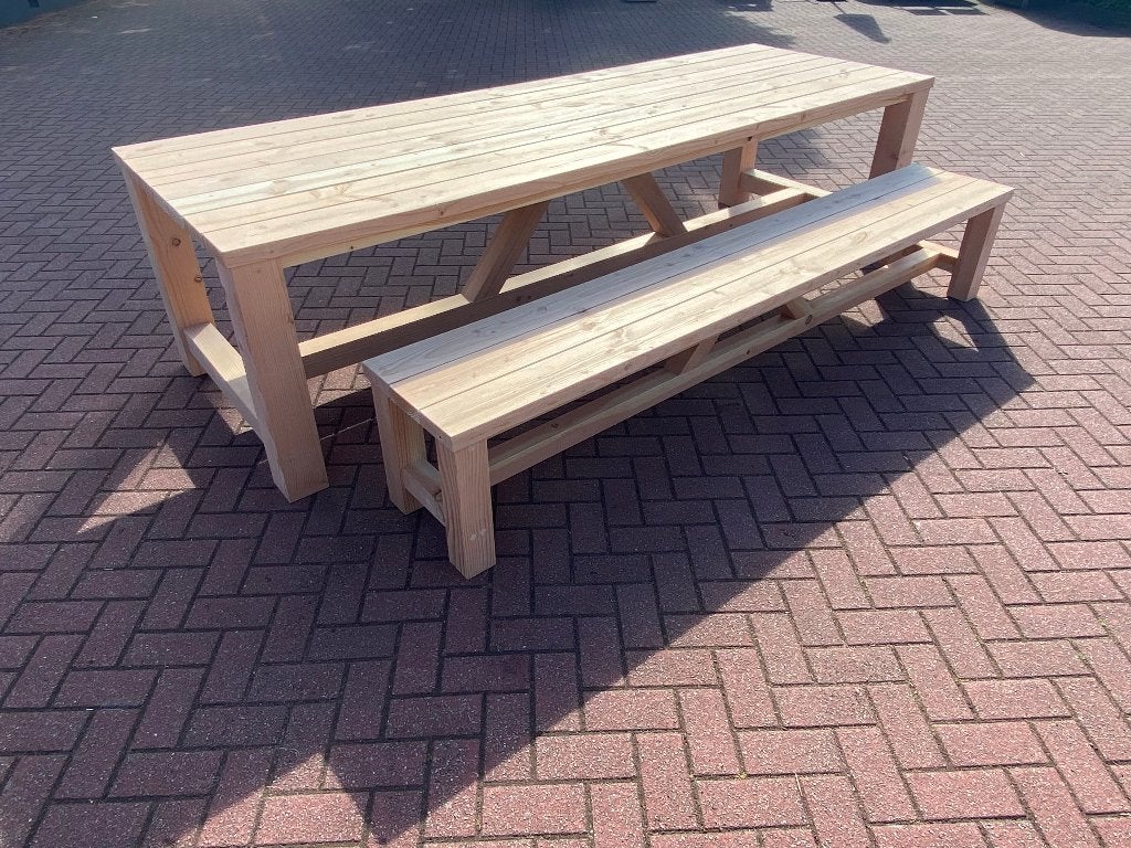 Douglas Tuintafel met bankje | Douglas kloostertafel Paul, Ophalen of Verzenden, Nieuw